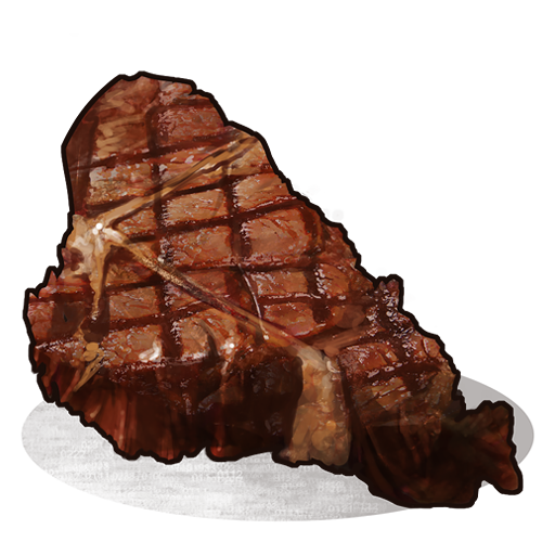 Приготовленное мясо волка
